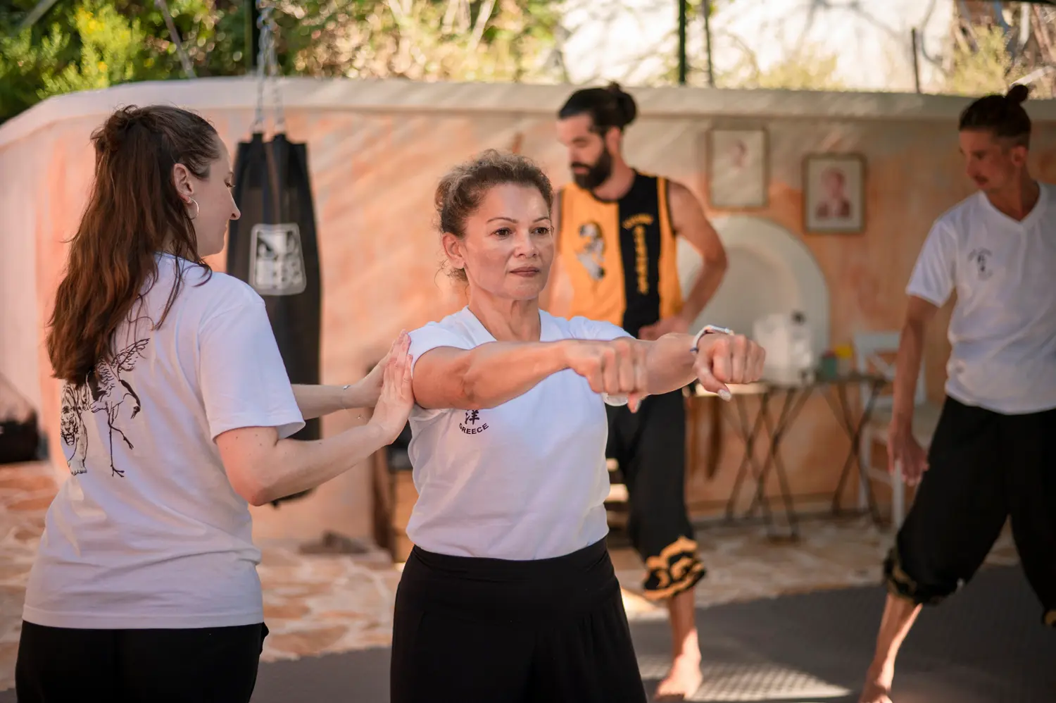 July retreat — students training together in Corfu